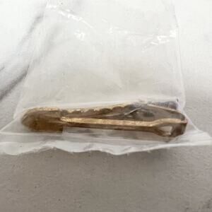 Vintage Gold Tone Shovel Spade Construction Gardening Tie Bar Clasp Clip